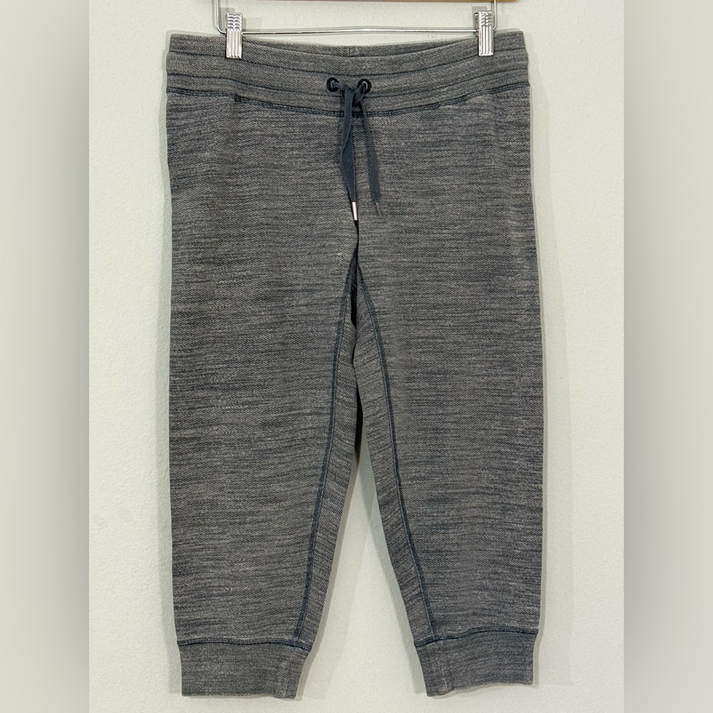Lululemon Tea Lounge Crop Commuter Denim Fossil Coal Sz 6 Jogger